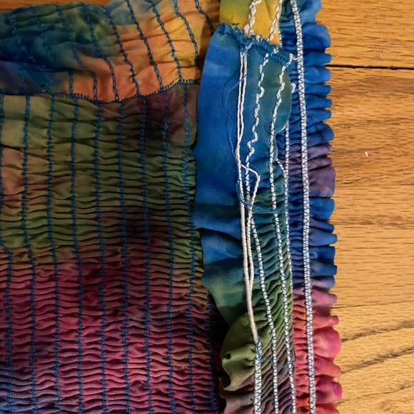 multi colored strapless top - Picture 4 of 5